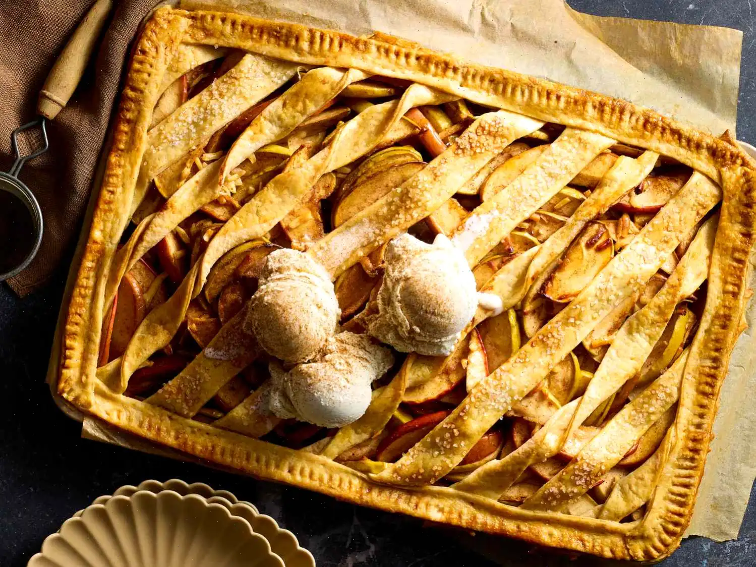 Apple-Gruyère Slab Pie Recipe