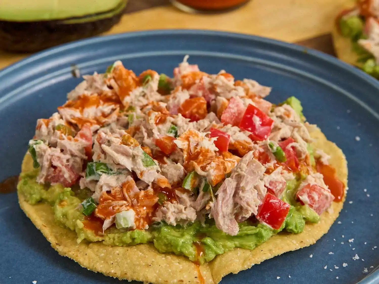 Easy No Cook Tuna and Avocado Tostadas Recipe