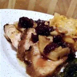 Marinated Pork Medallions with a Ginger-Apple Compote Recipe