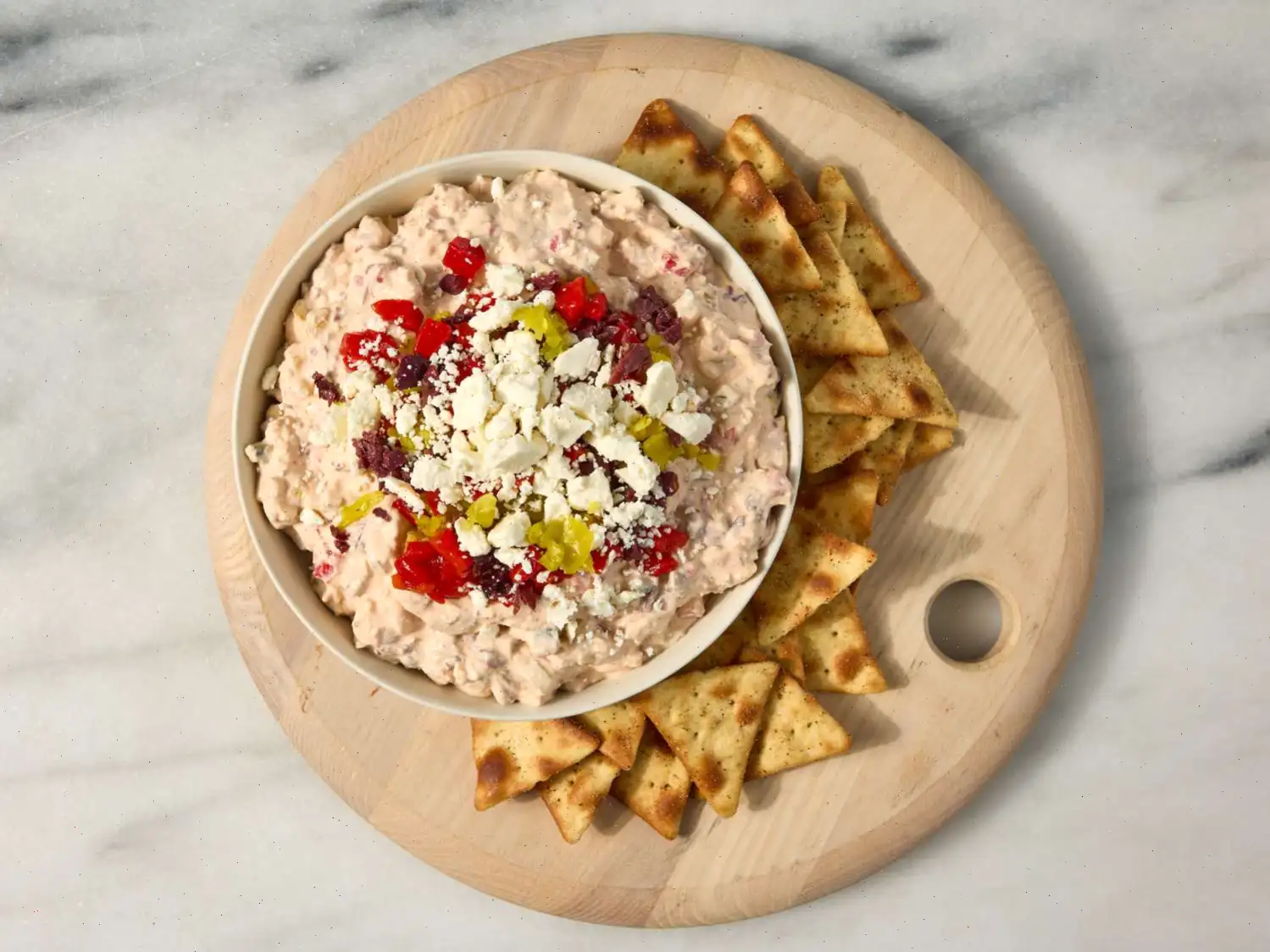 Chopped Greek Salad Dip Recipe