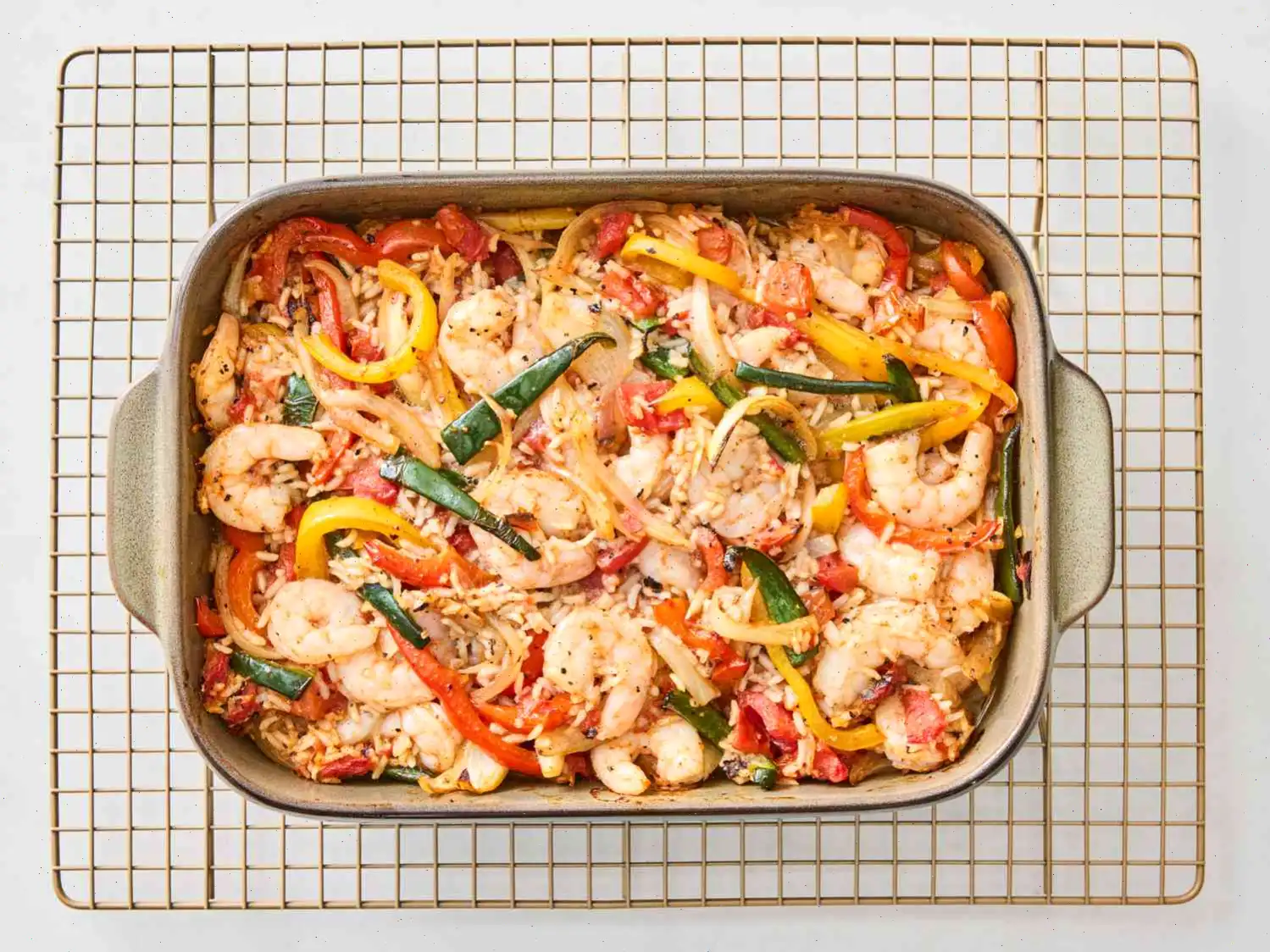 Shrimp Fajita Rice Casserole Recipe
