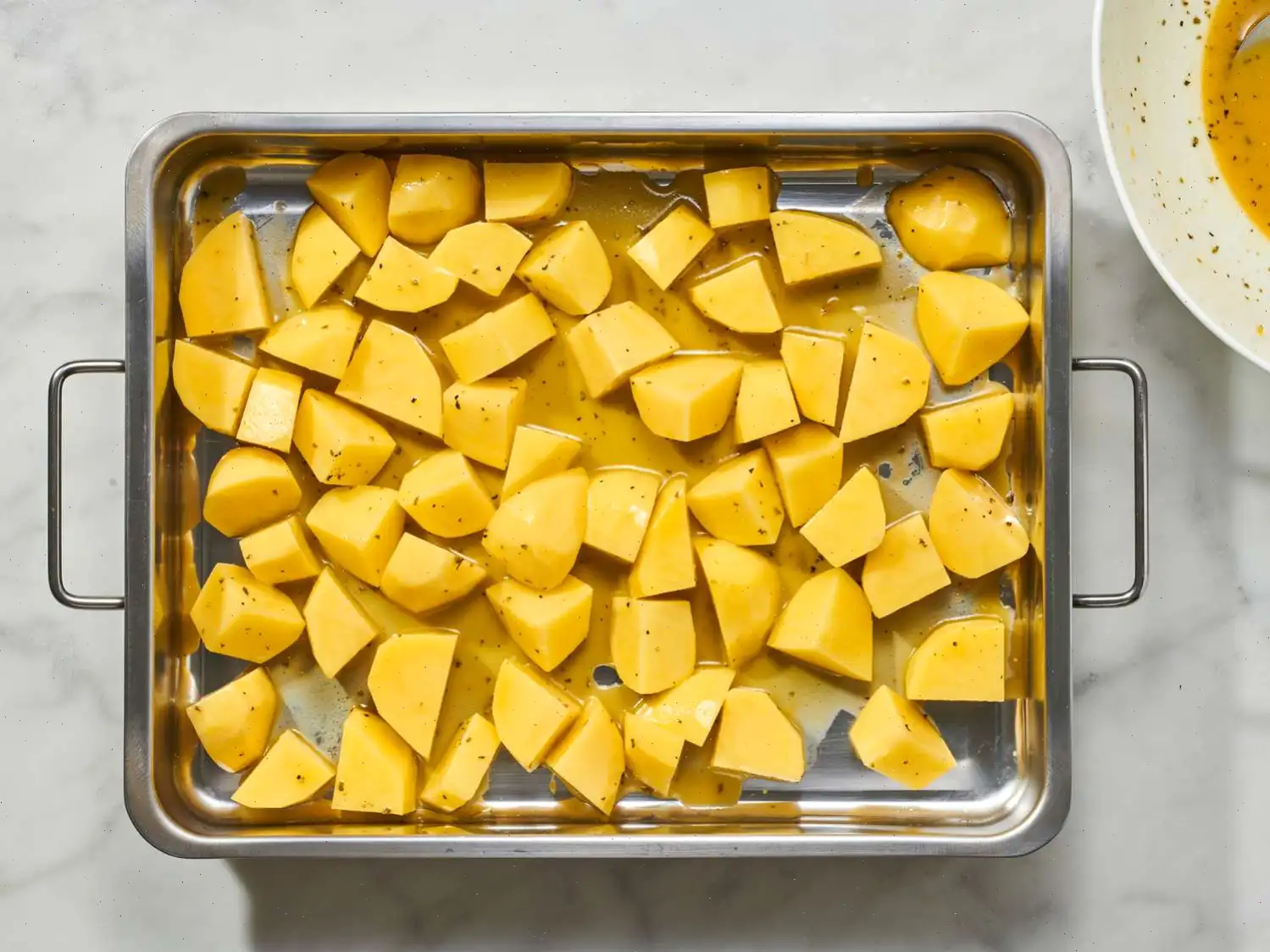 Greek Honey Mustard Roast Chicken and Potatoes Recipe