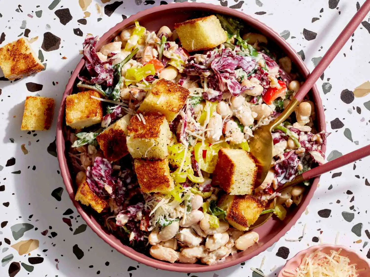 Caesar Cannellini Bean Salad Recipe