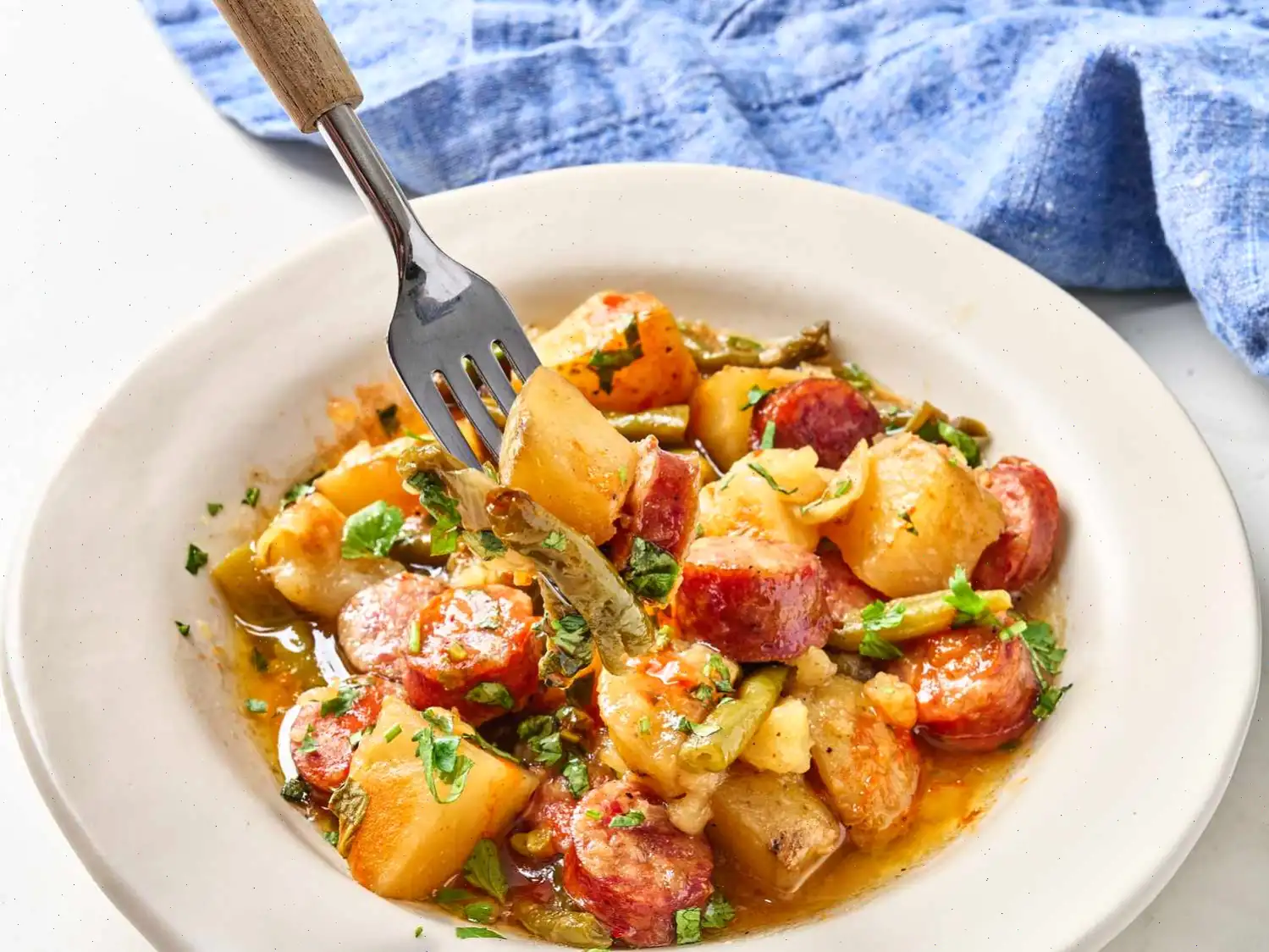 Swamp Potatoes and Sausage Recipe