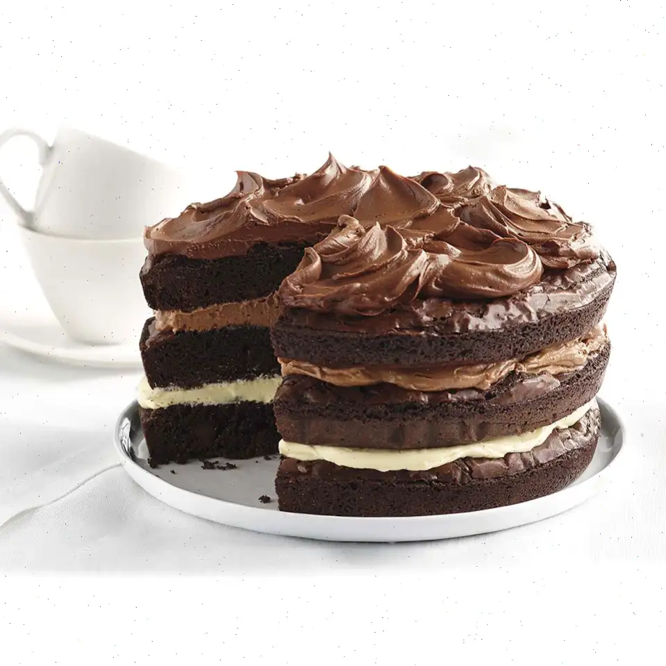 Ghirardelli Ombre Brownie Cake Recipe