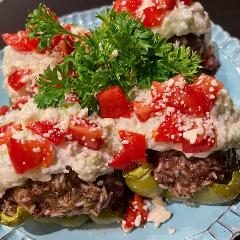 Greek-Inspired Stuffed Peppers Recipe