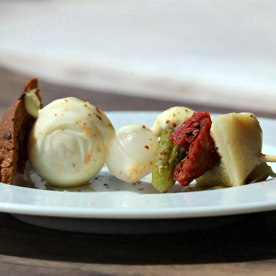 (Quail) Egg Salad Sandwiches on a Stick Recipe