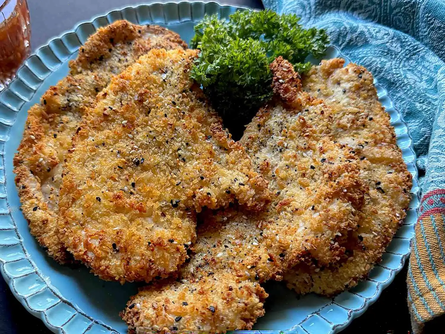 Air Fryer Everything Bagel Chicken Cutlets Recipe