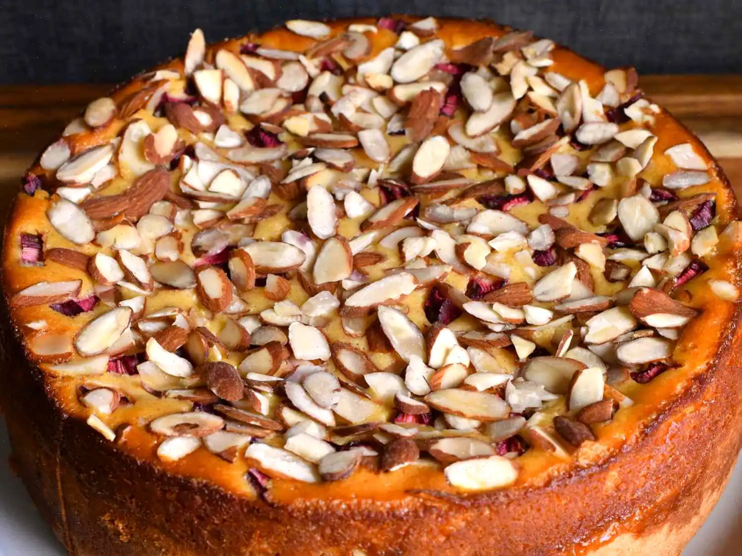 German Rhubarb Almond Cake Recipe