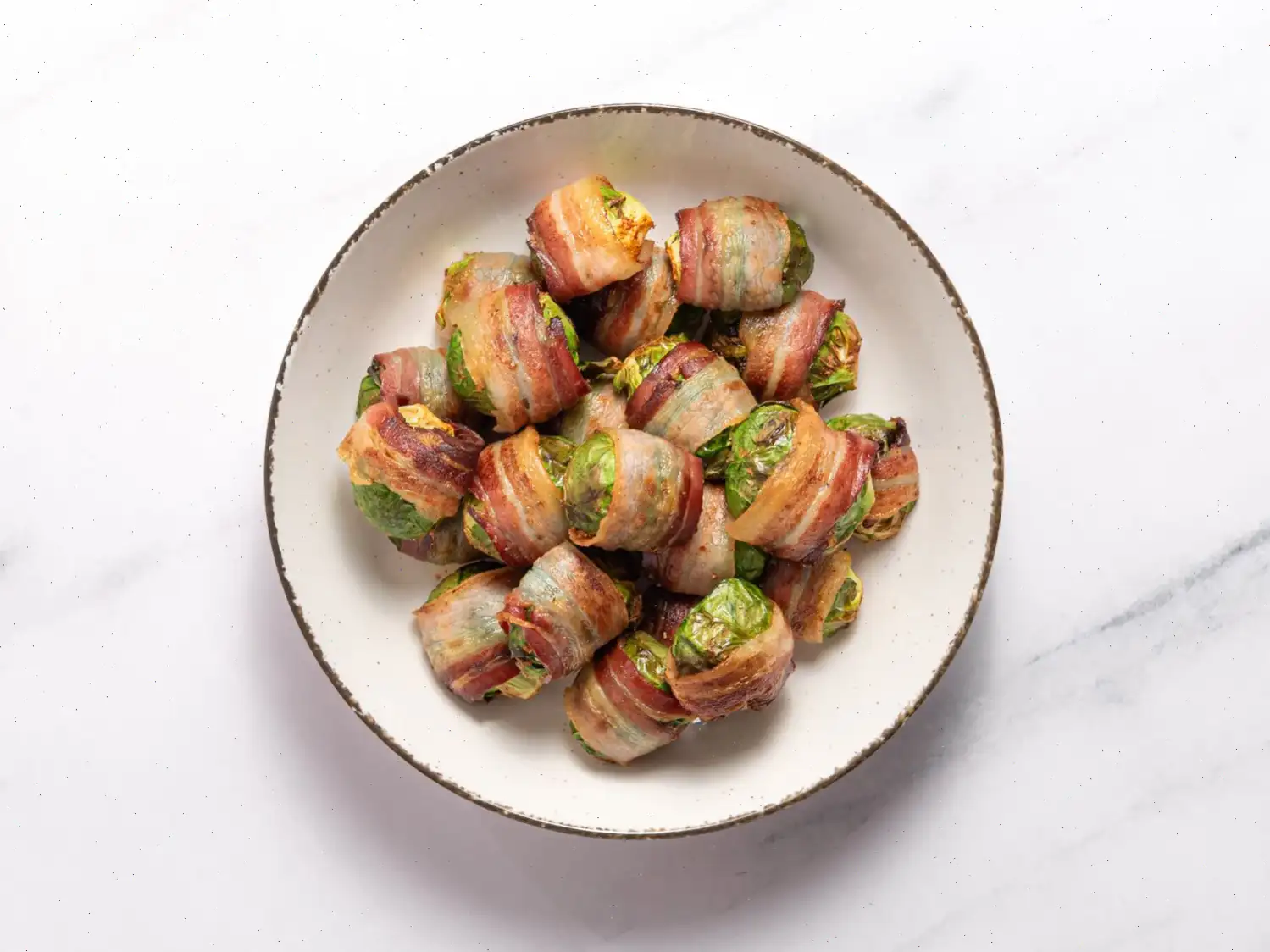 Air Fryer Bacon Wrapped Brussels Sprouts Recipe