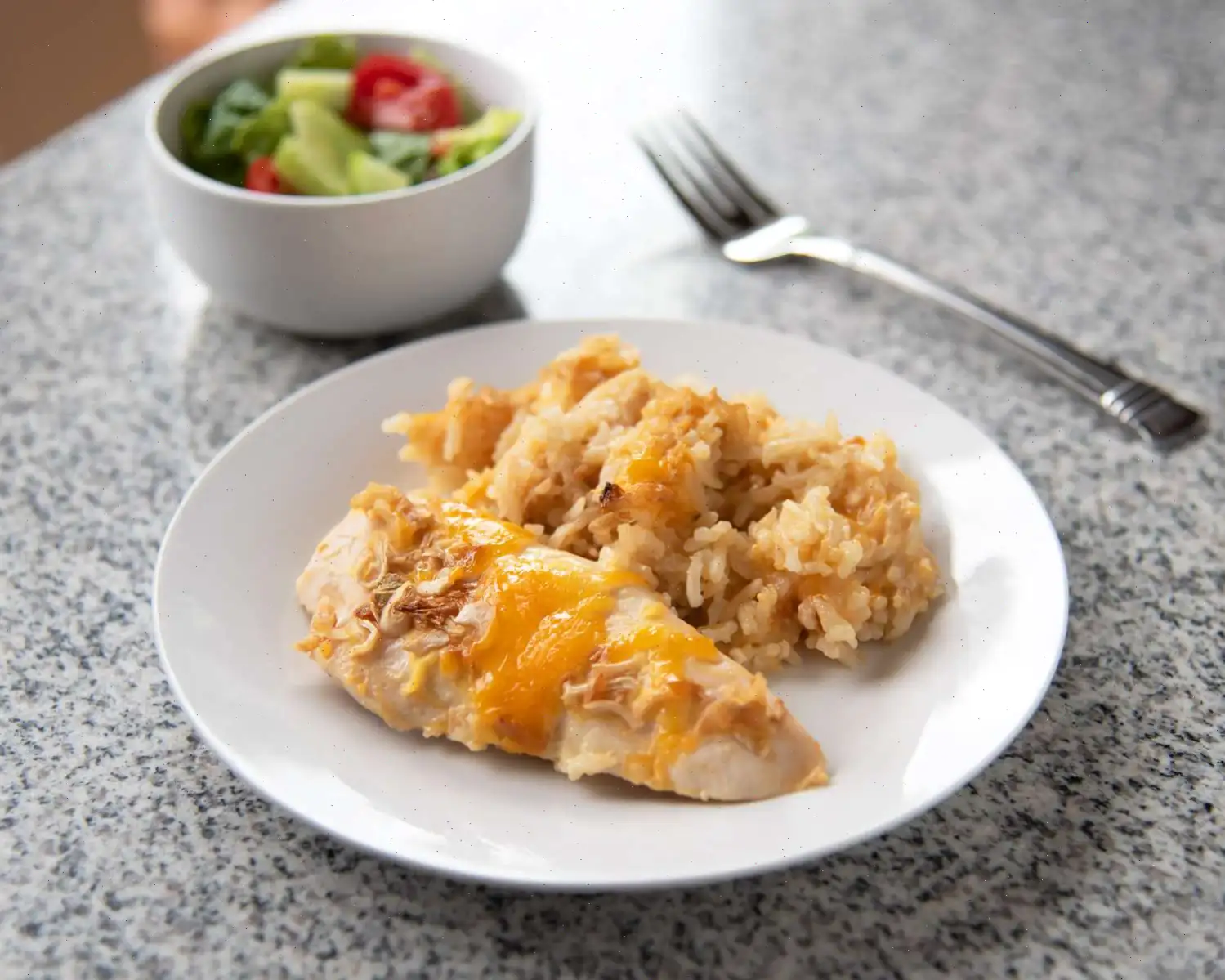 Easy Cheesy Chicken and Rice Recipe