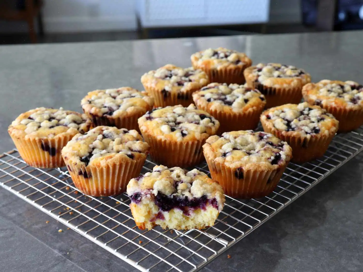 Wild Blueberry Lemon Crumb Cakes Recipe