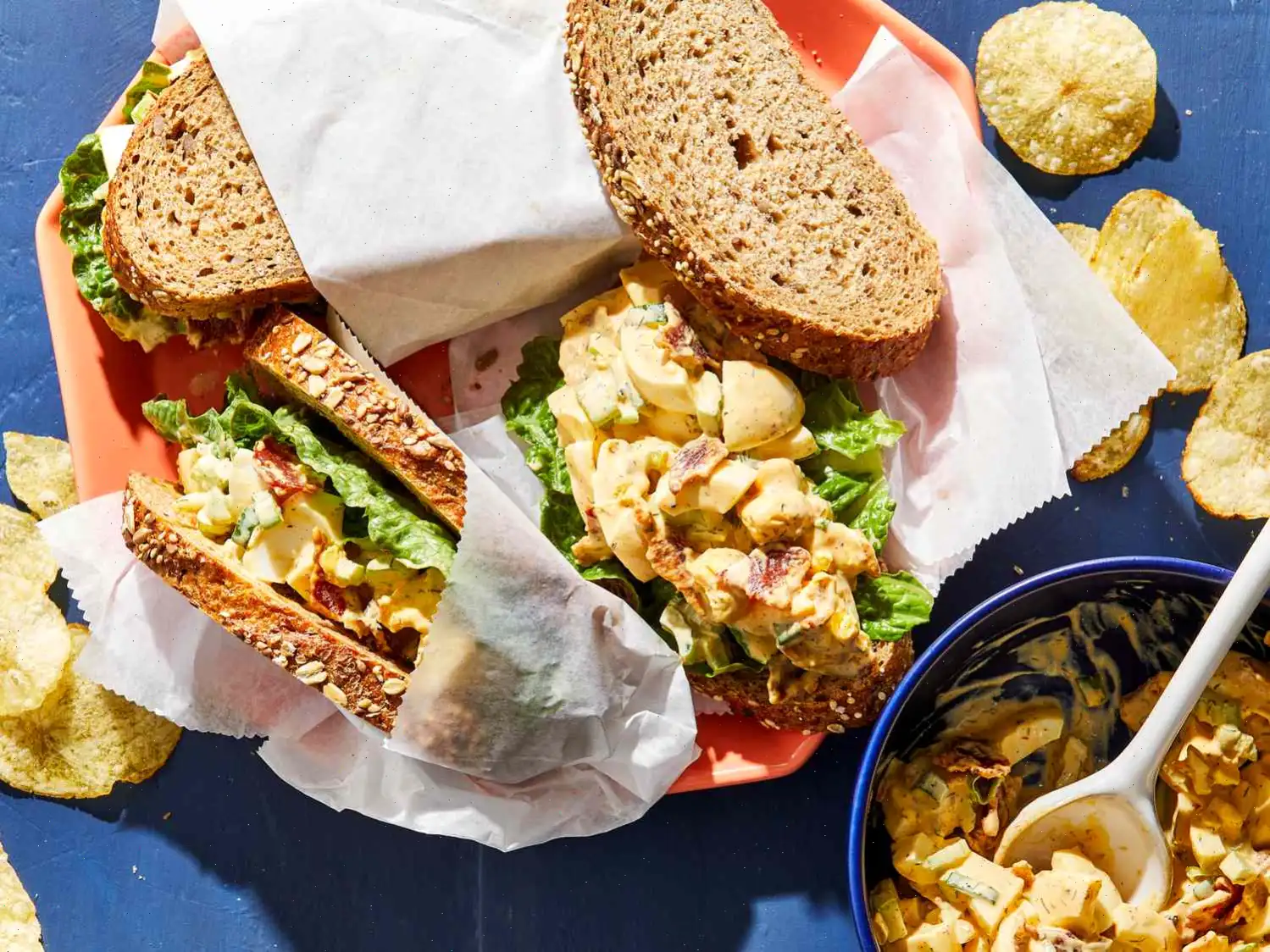 Air Fryer Loaded Egg Salad Sandwiches Recipe