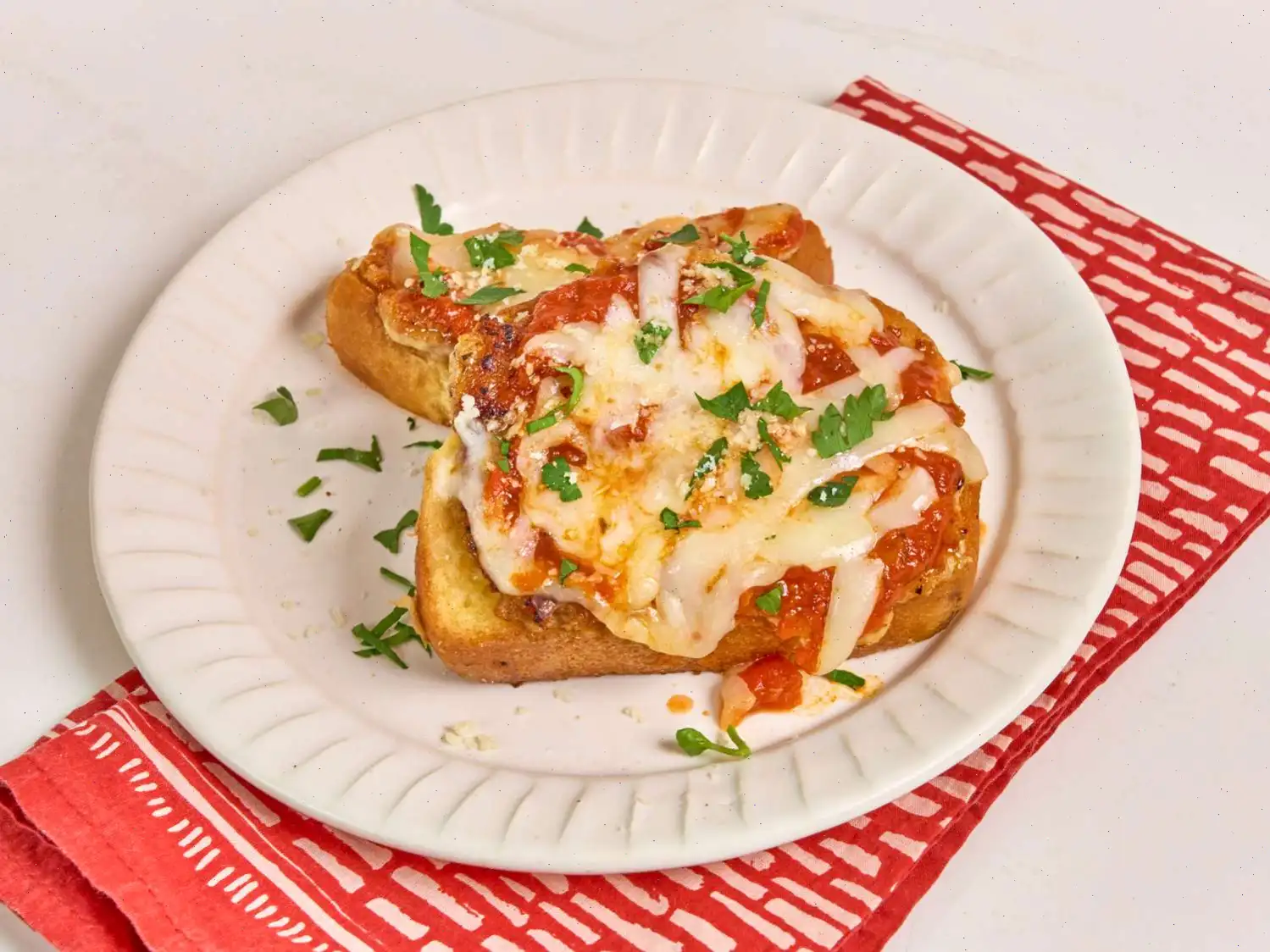 Smashed Chicken Parmesan Texas Toast Recipe