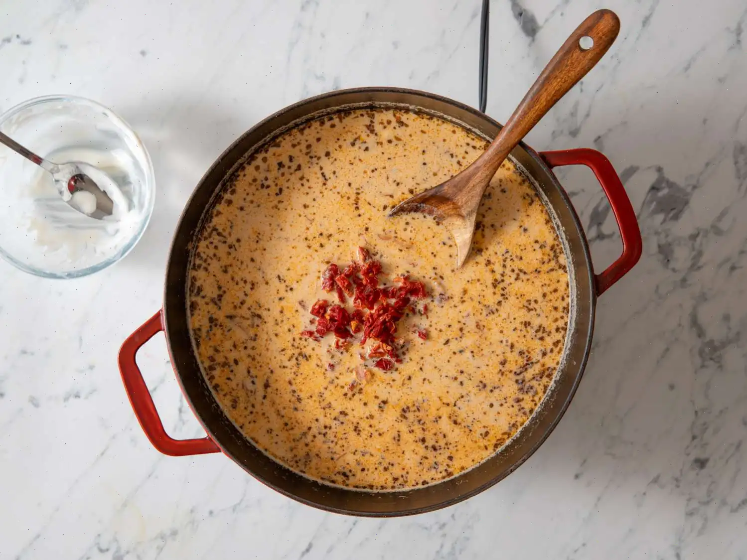 One Pot Tuscan Shrimp and Orzo Recipe