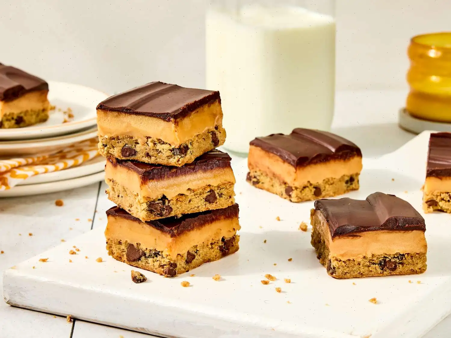 Chocolate Chip Cookie Millionaire Bars Recipe