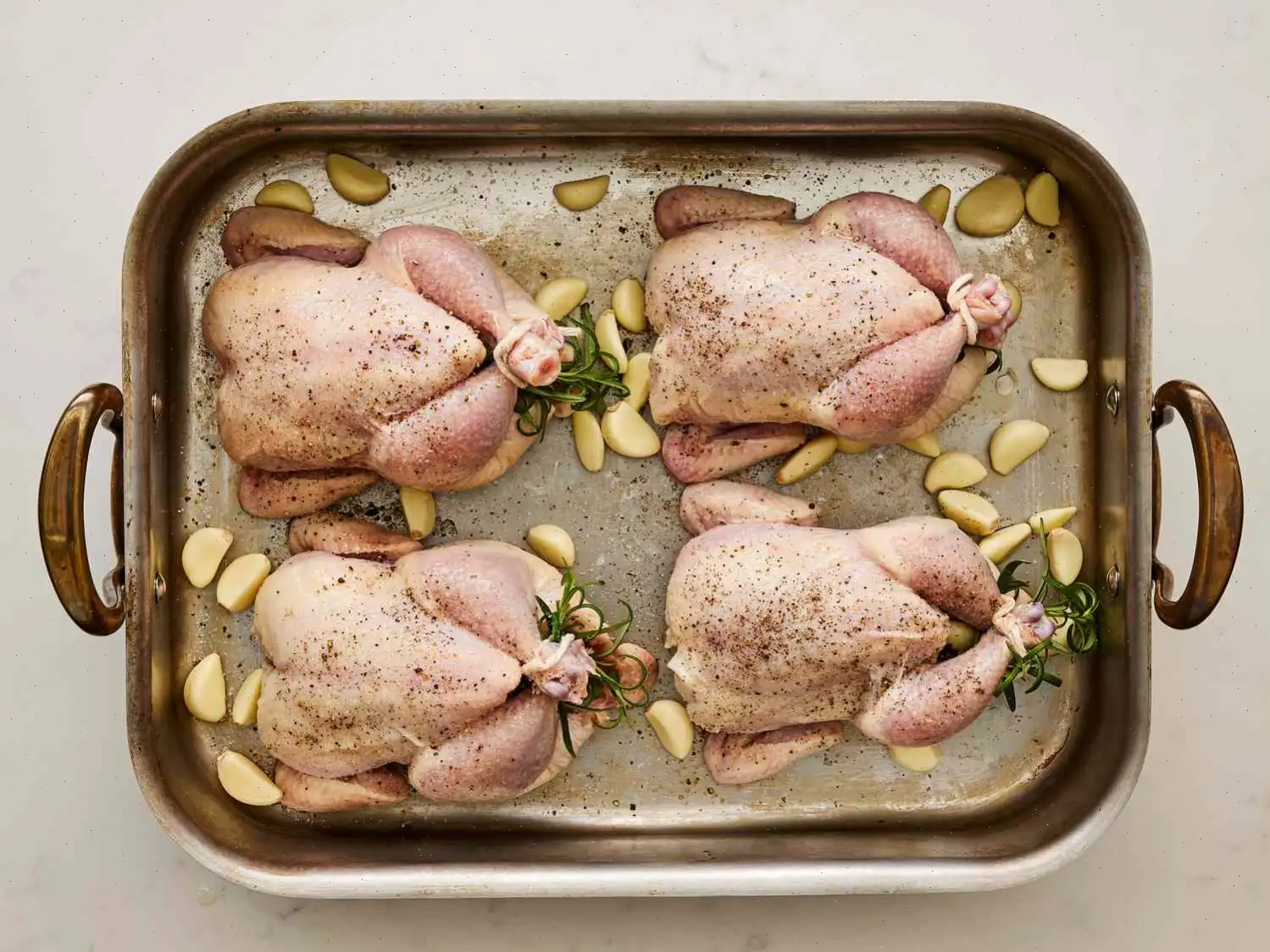 Cornish Game Hens with Garlic and Rosemary Recipe