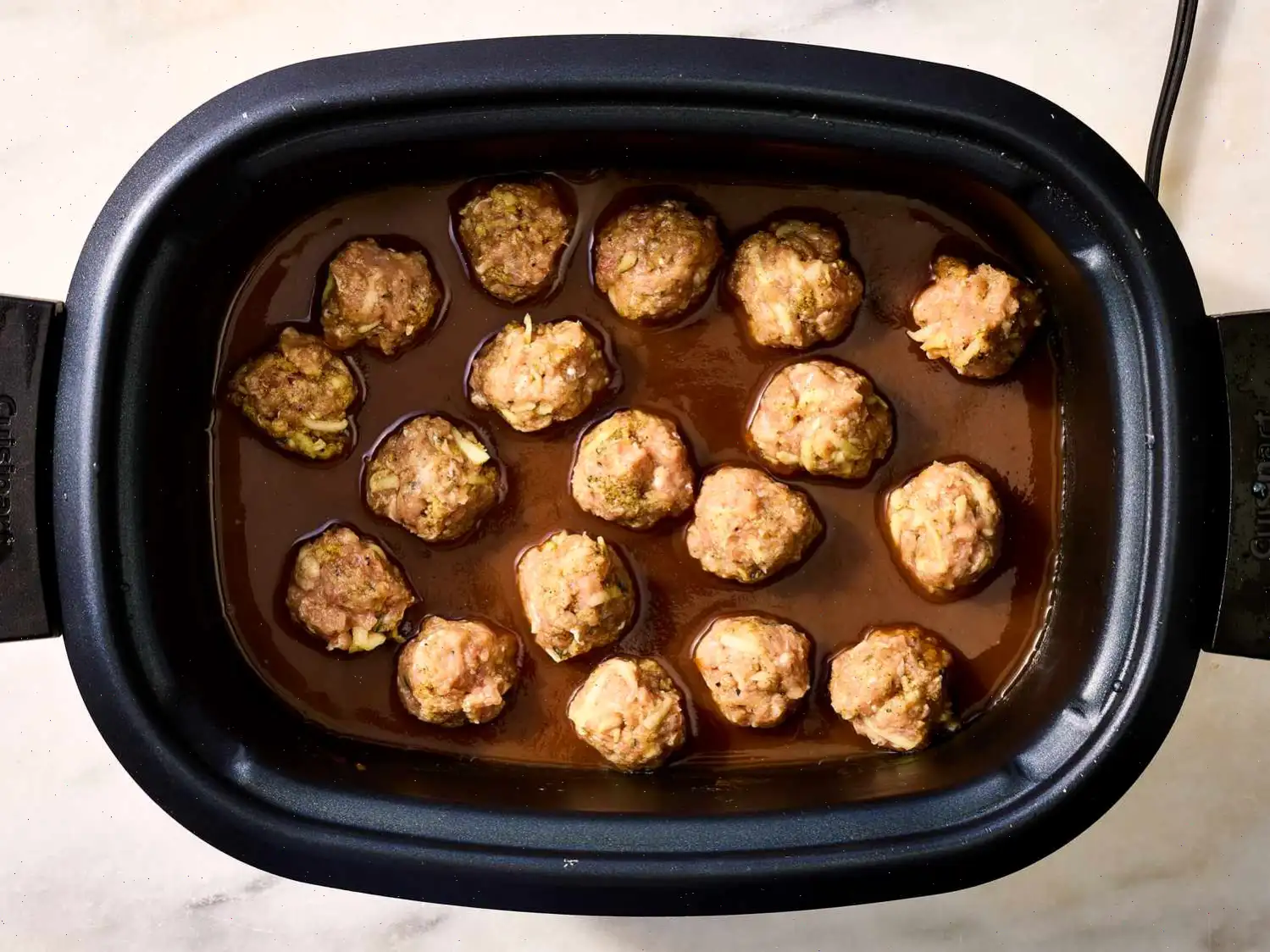 Slow Cooker Chicken Apple Butter Meatballs Recipe