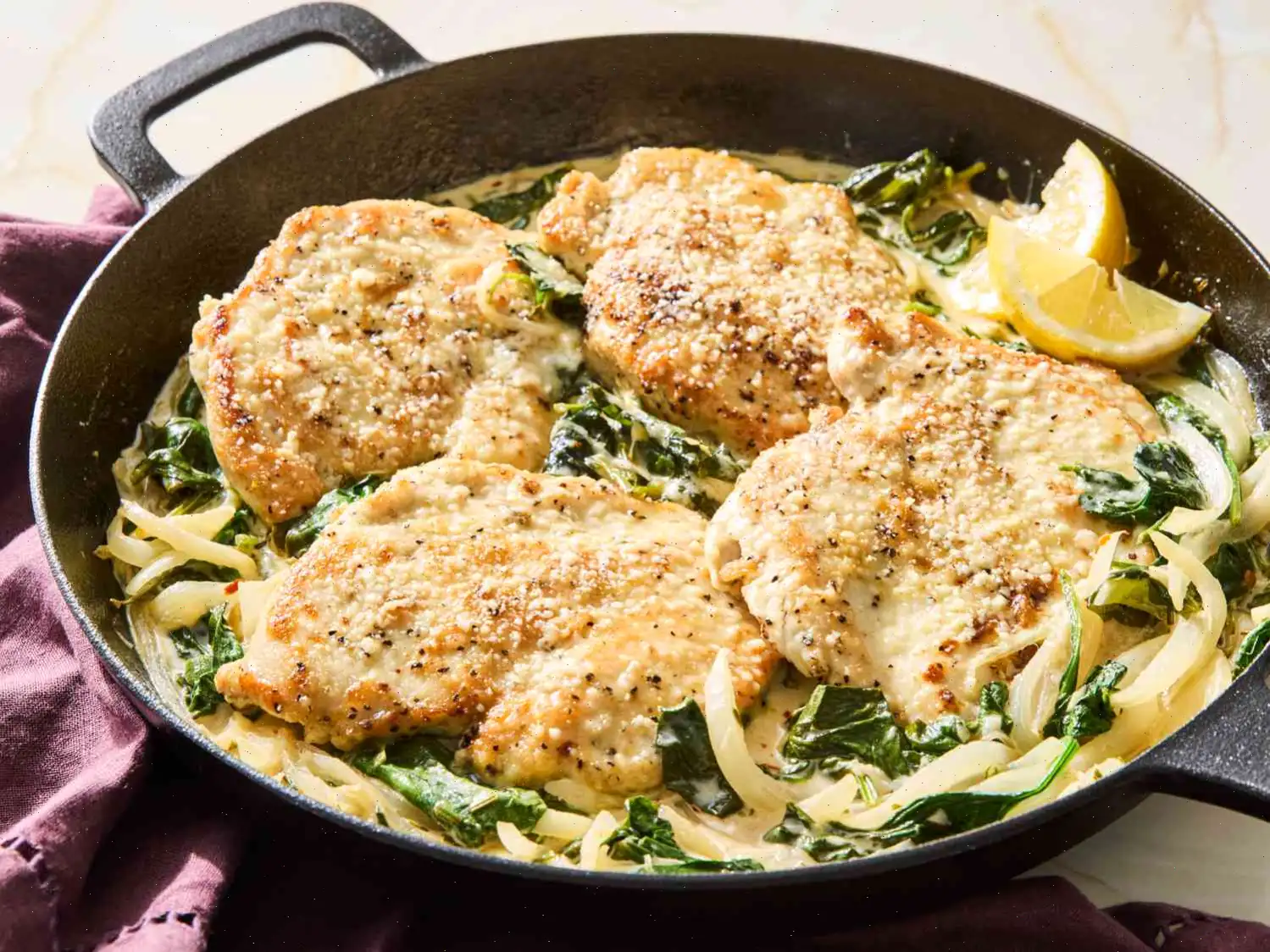 Spinach Lemon Chicken Bake Recipe