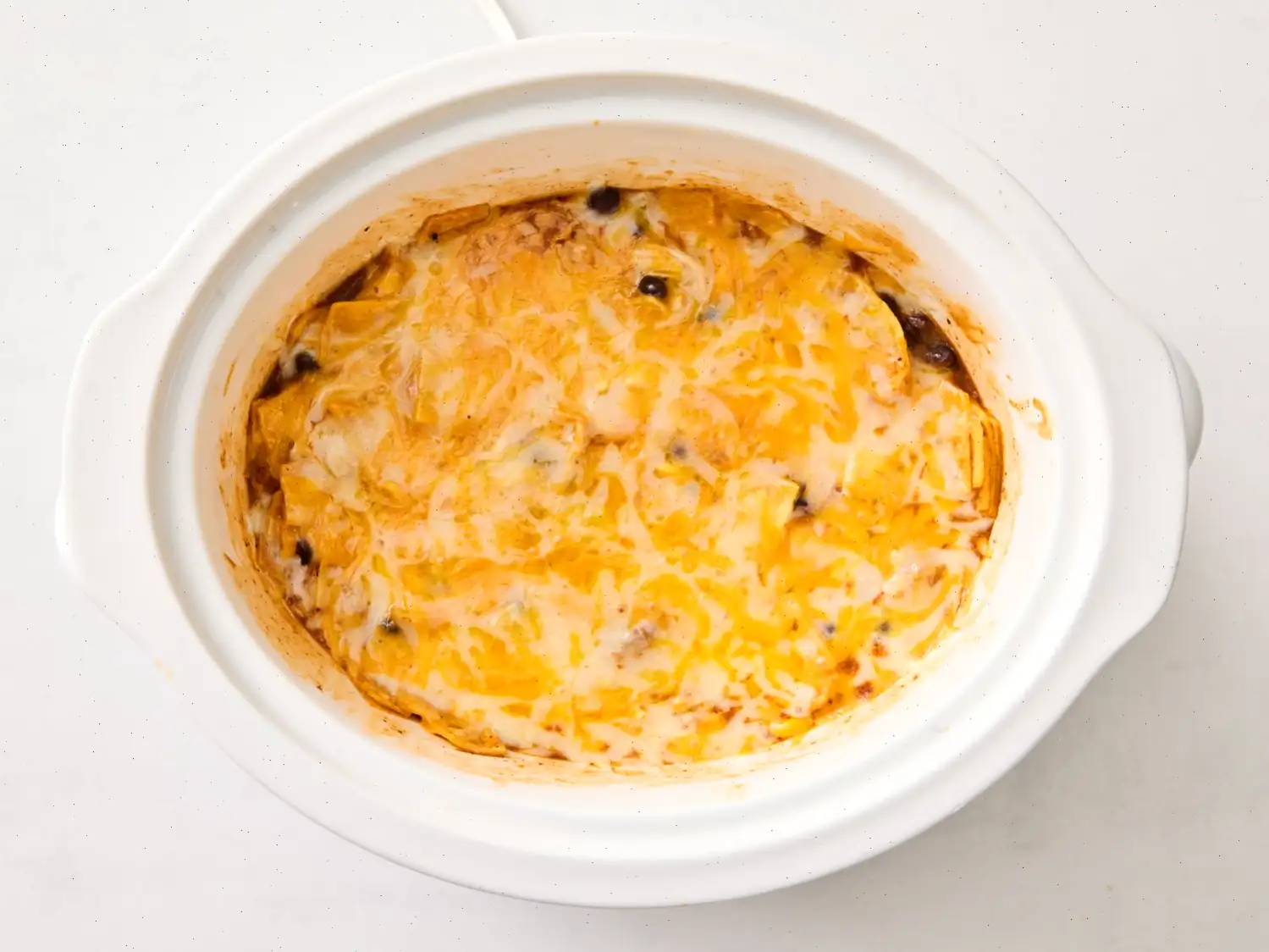 Slow Cooker Chicken Enchilada Casserole Recipe