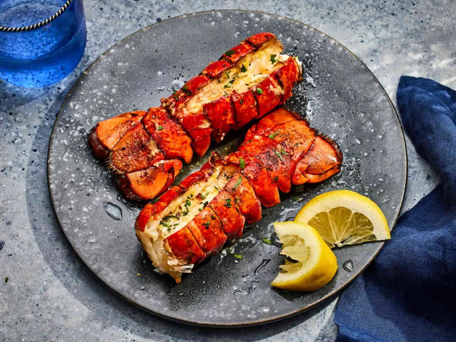Air Fryer Lobster Tails with Lemon-Garlic Butter Recipe