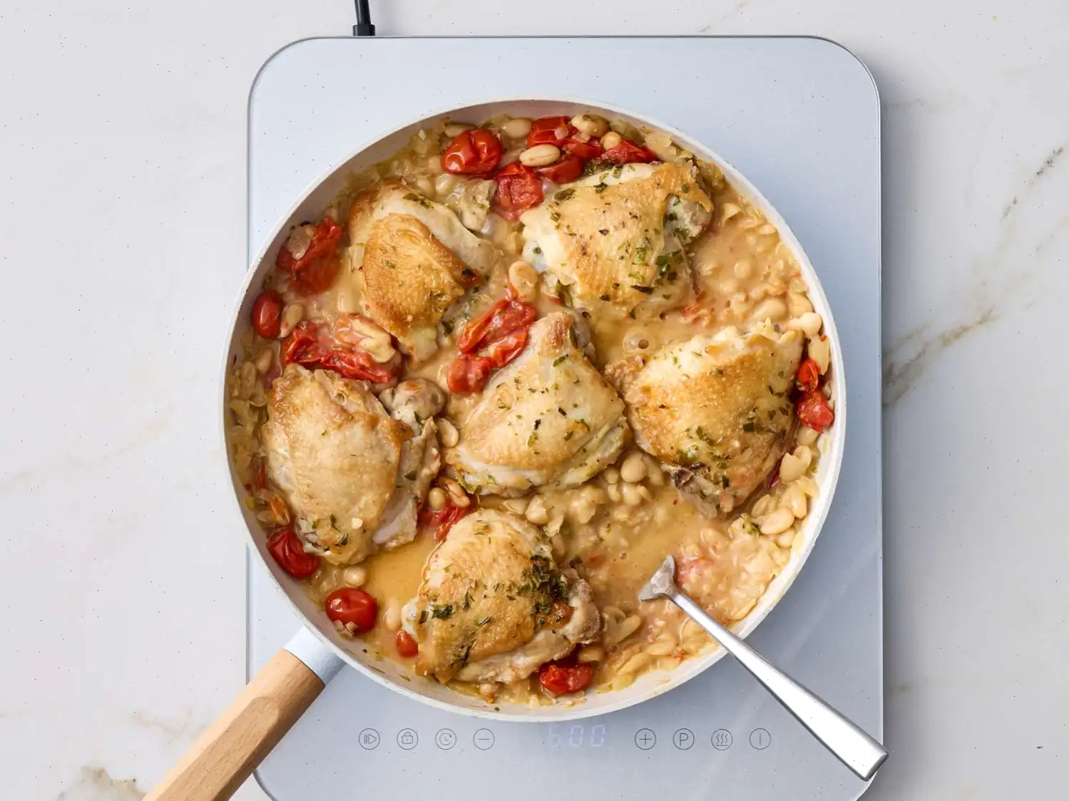 Creamy Tomato Chicken and White Beans Recipe