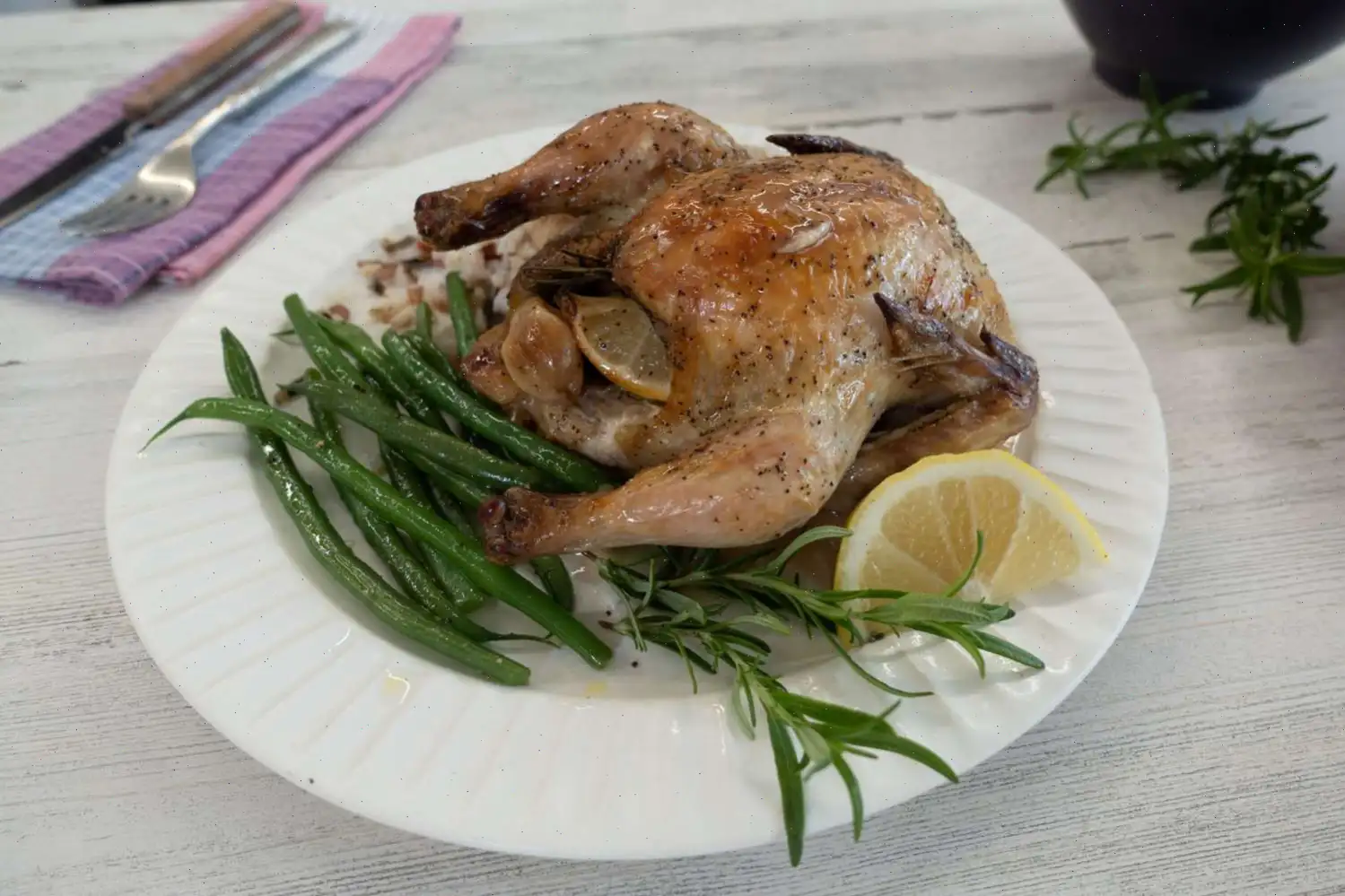 Cornish Game Hens with Garlic and Rosemary Recipe