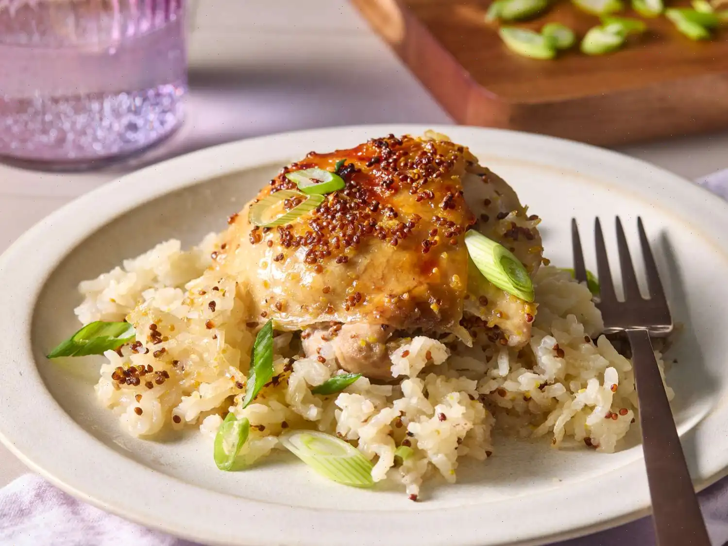 Honey Mustard Chicken and Rice Bake Recipe
