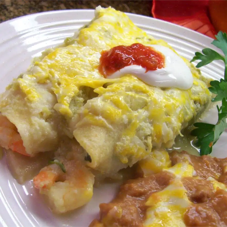 Shrimp Enchiladas Suizas Recipe