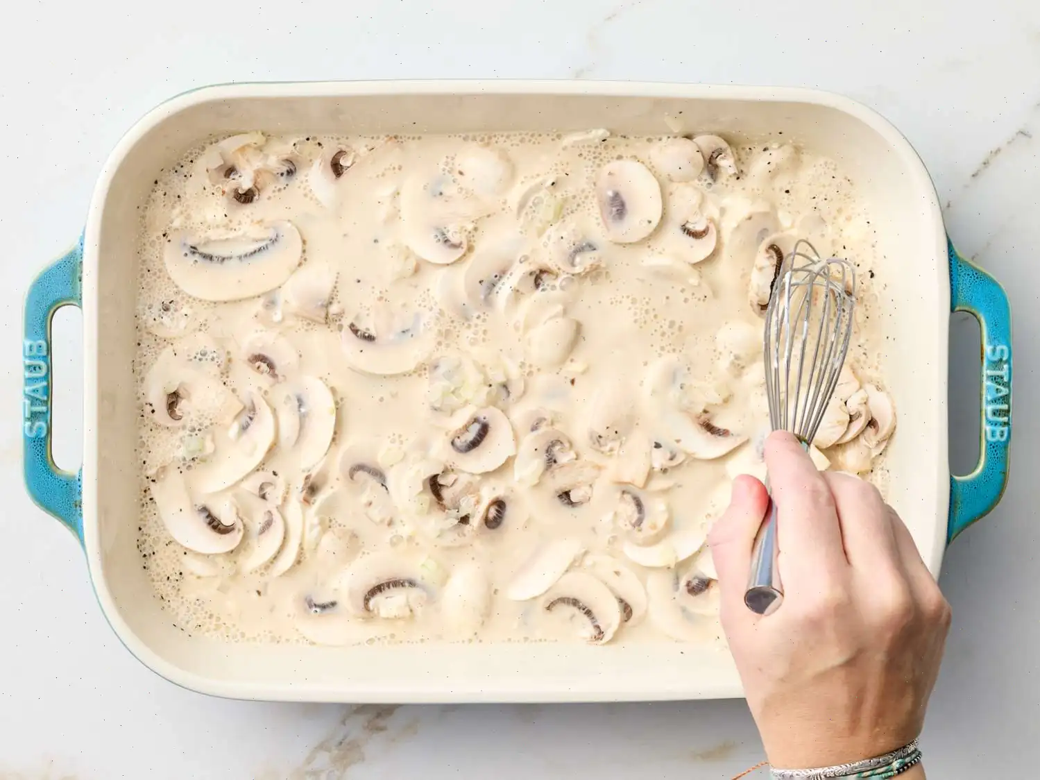 Dump and Bake Meatball Stroganoff Recipe