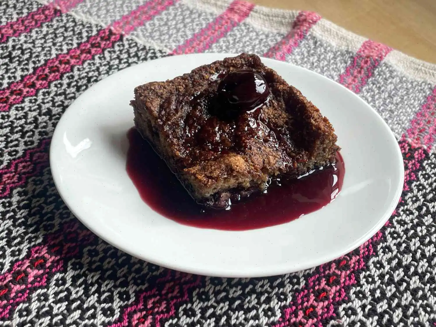 Cherry Torte with Cherry Prosecco Syrup Recipe