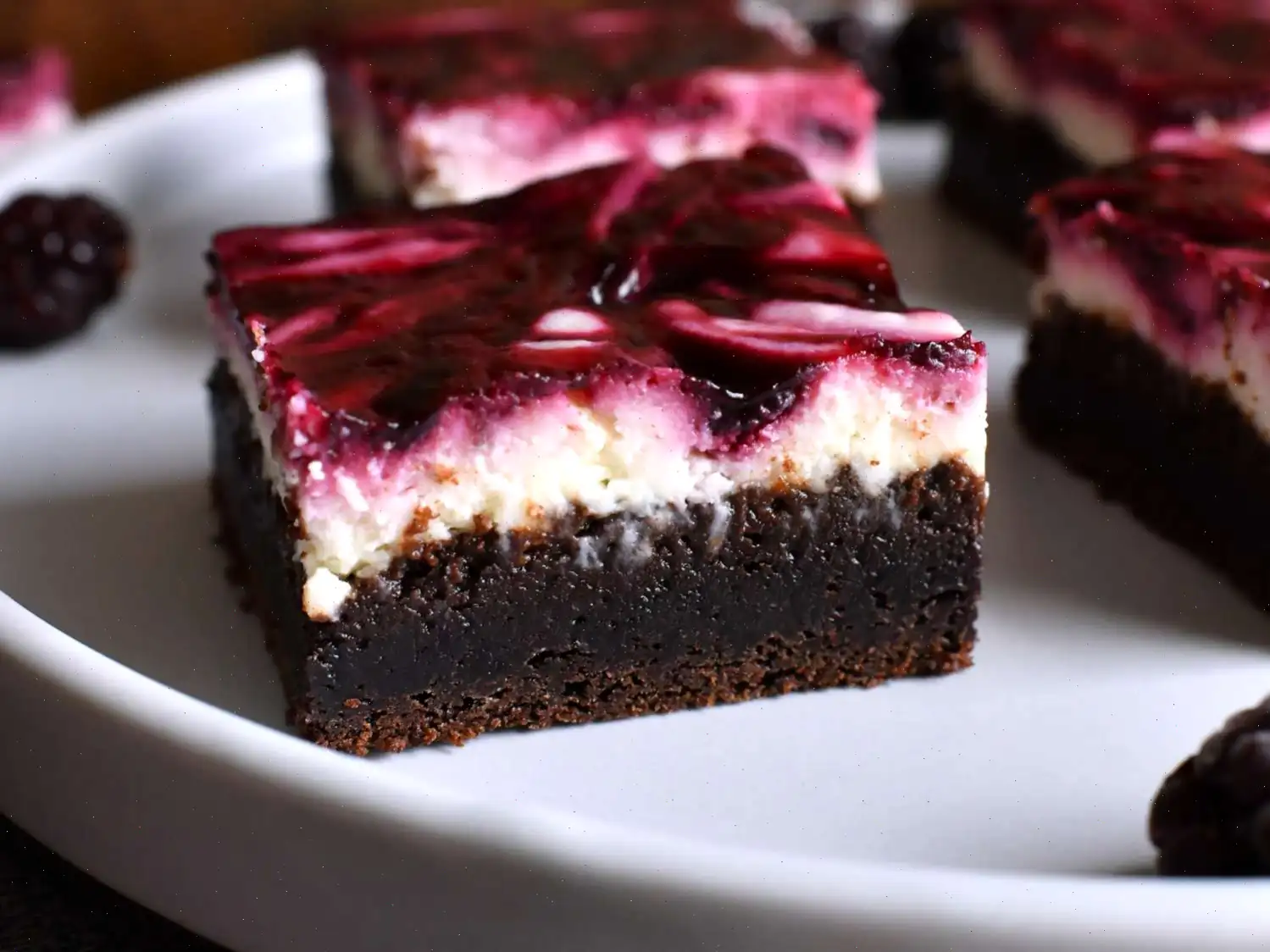 Blackberry Cheesecake Brownies Recipe