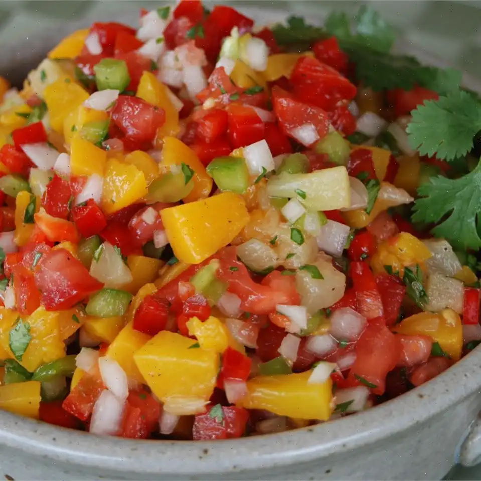Mango, Peach and Pineapple Salsa Recipe