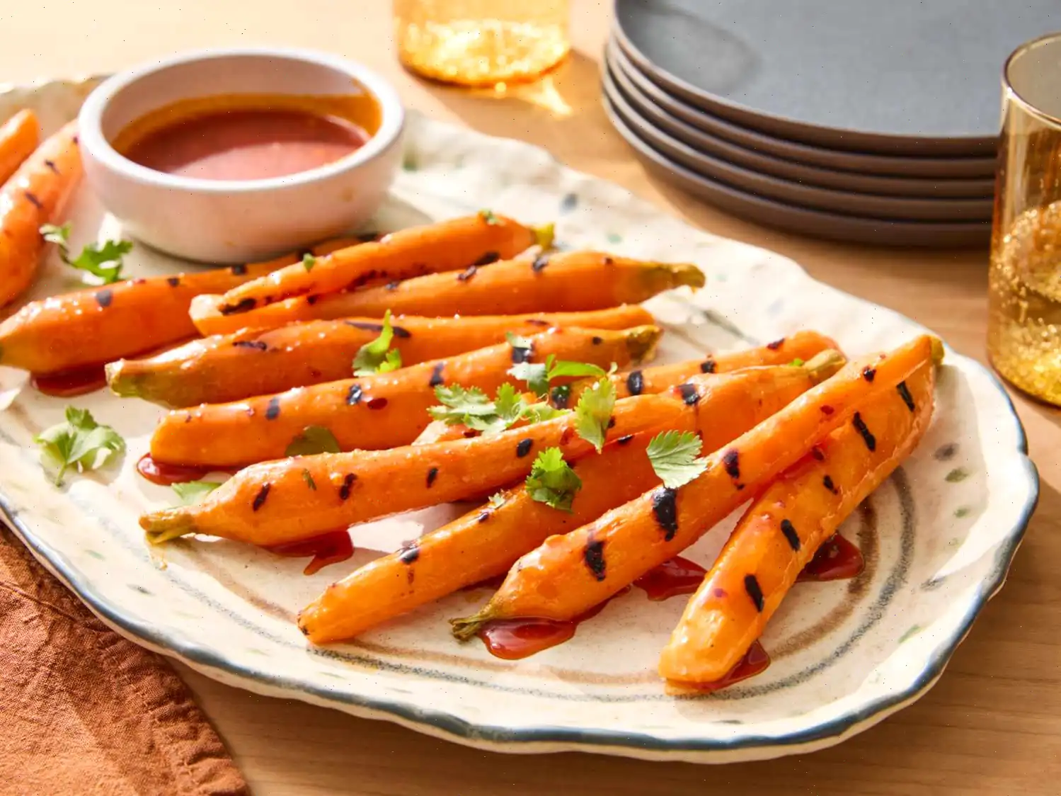 Hot Honey Grilled Carrots Recipe
