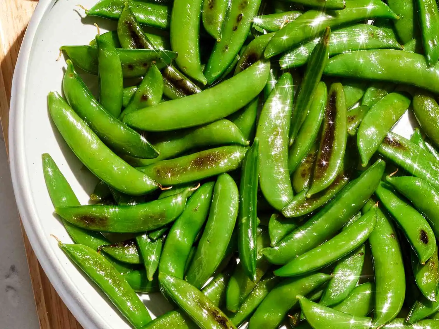 Sugar Snap Peas with Peanut Dipping Sauce Recipe