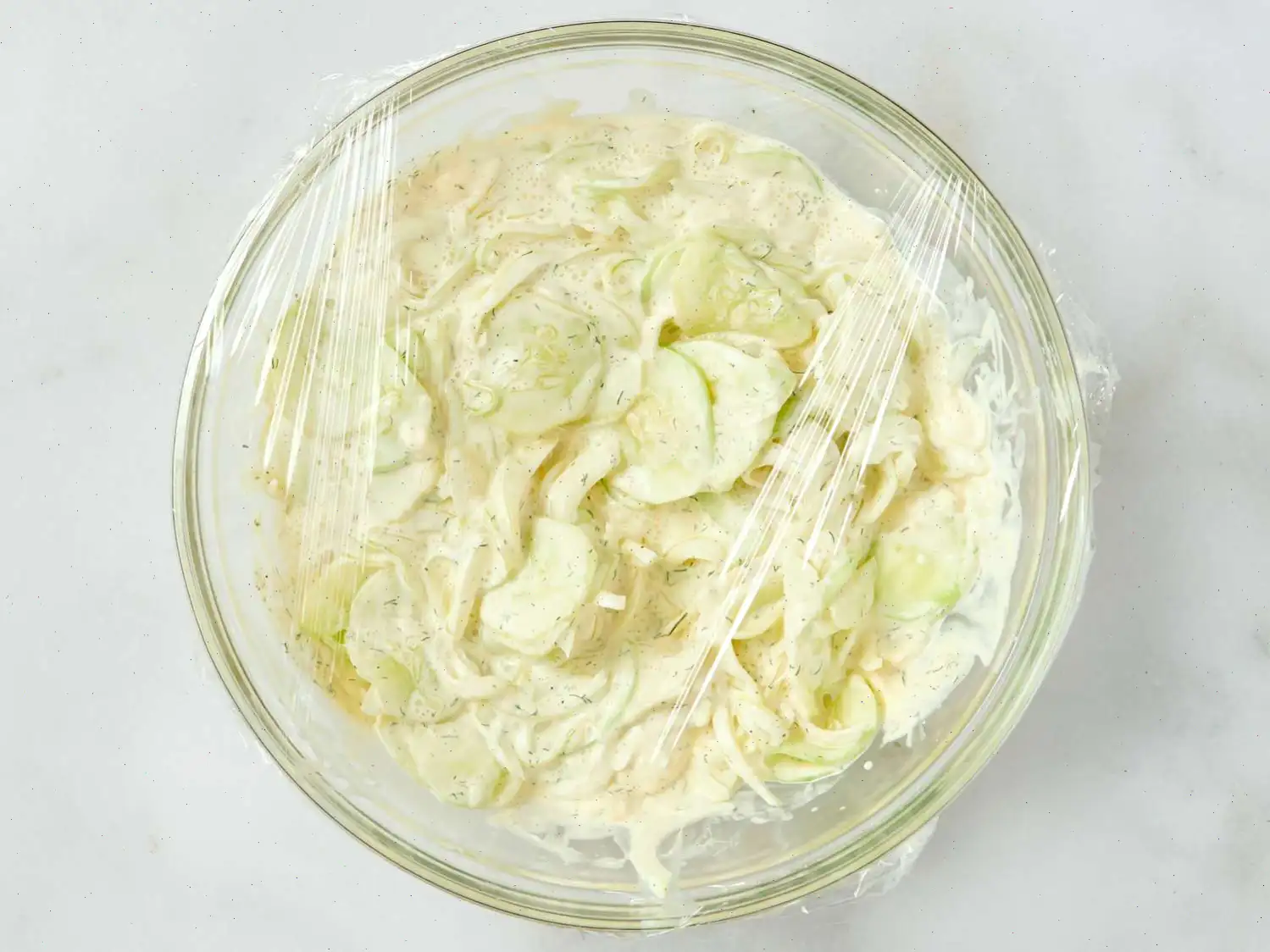 Dad's Creamy Cucumber Salad Recipe