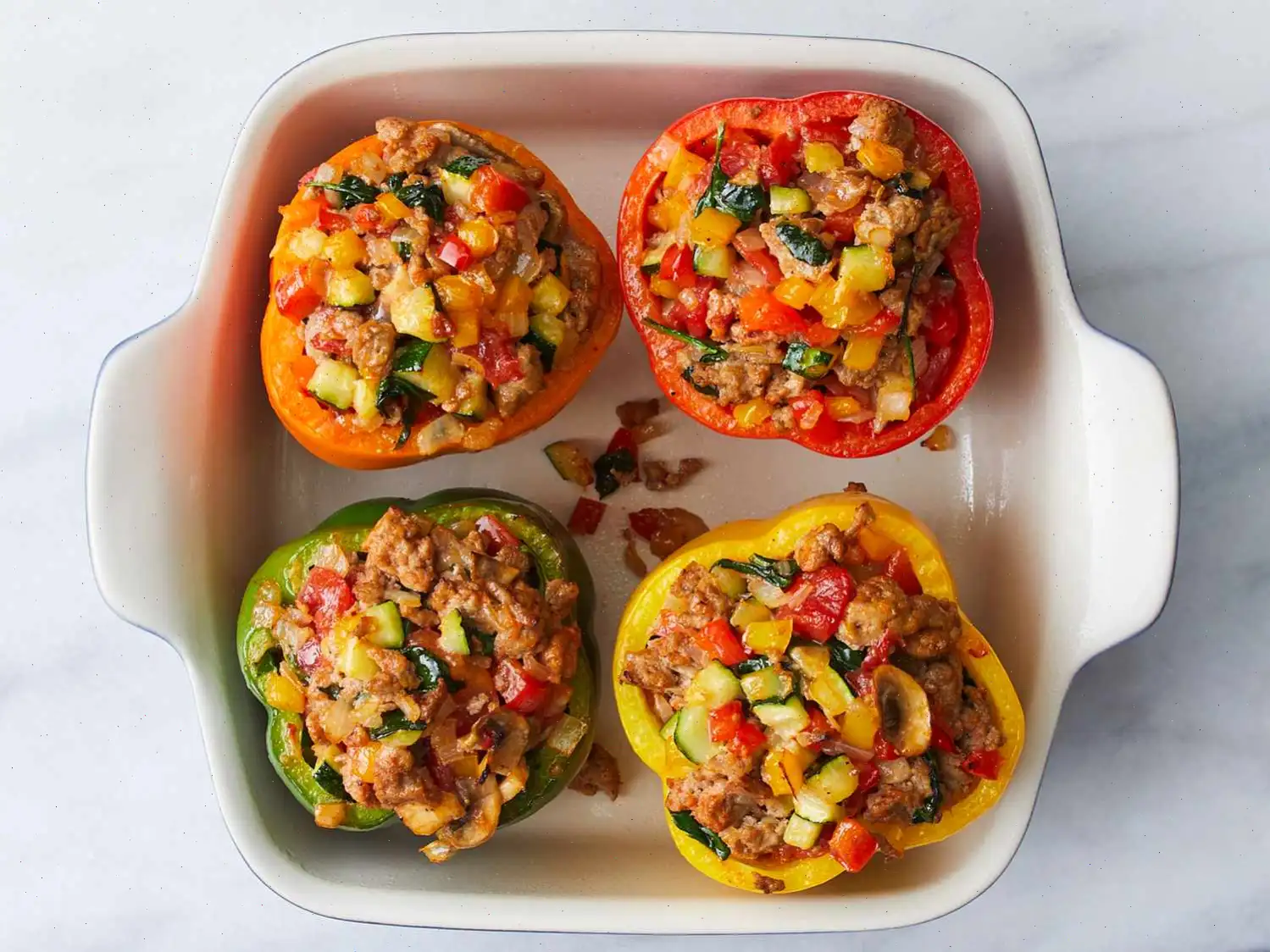 Stuffed Peppers with Turkey and Vegetables Recipe