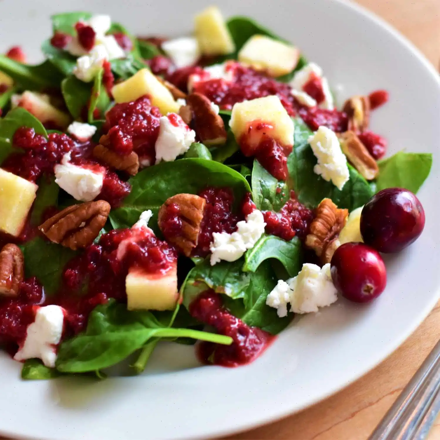 Fall Salad with Cranberry Vinaigrette Recipe