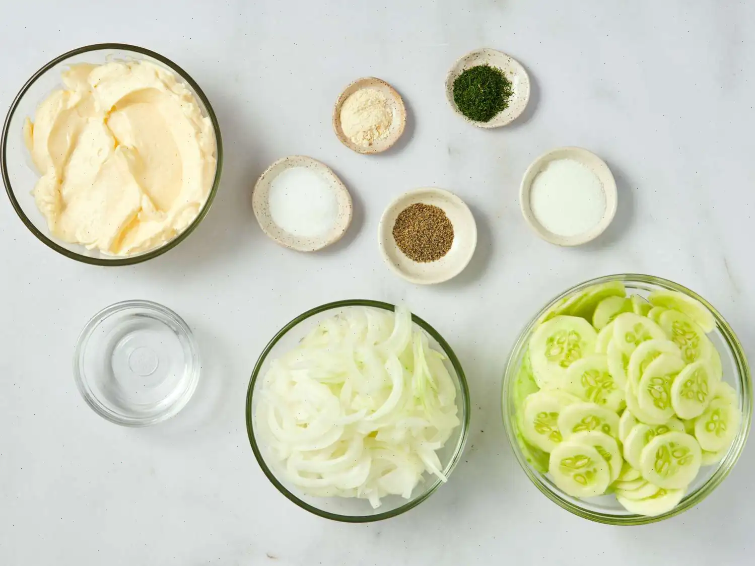Dad's Creamy Cucumber Salad Recipe