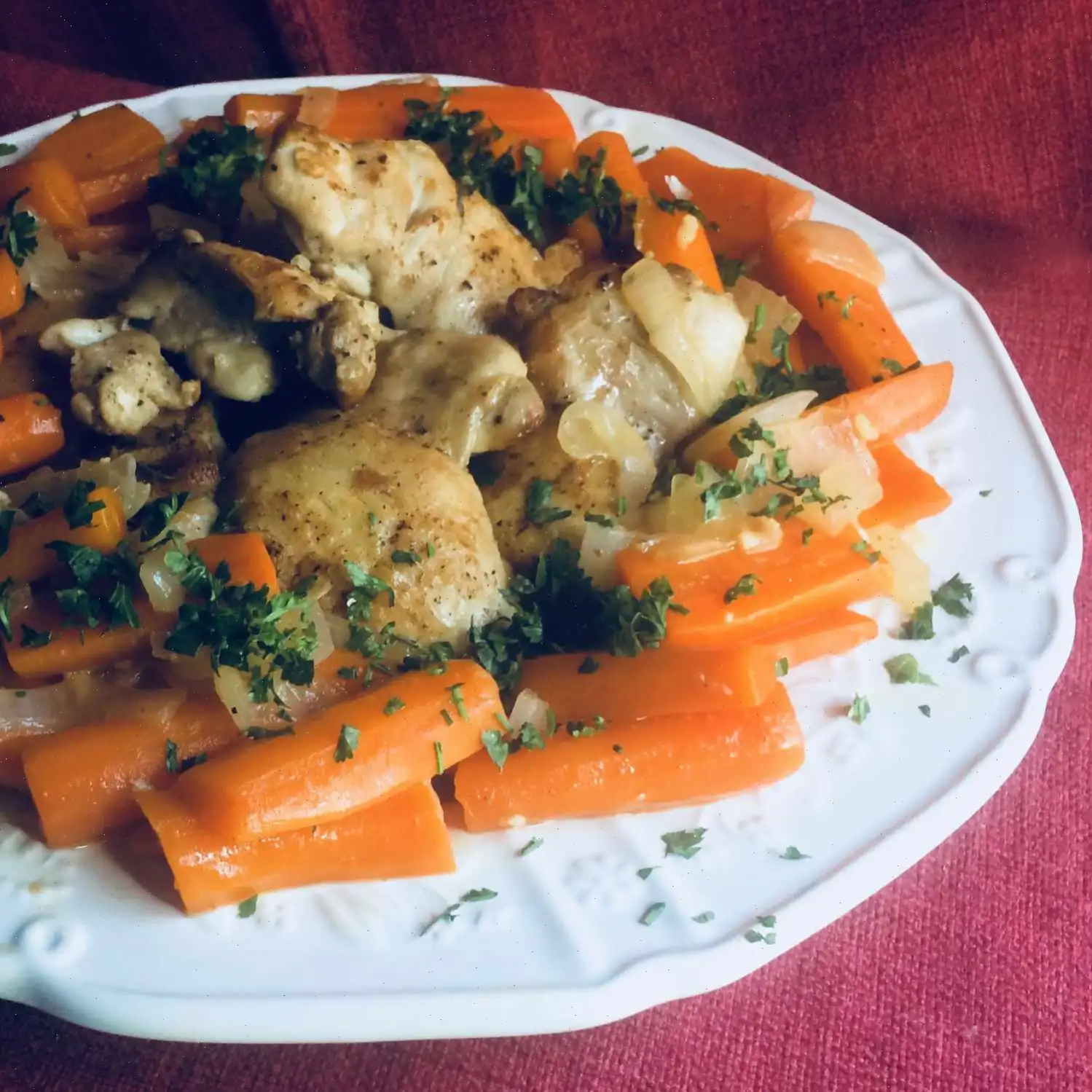 Easy One-Skillet Chicken Thighs with Carrots Recipe