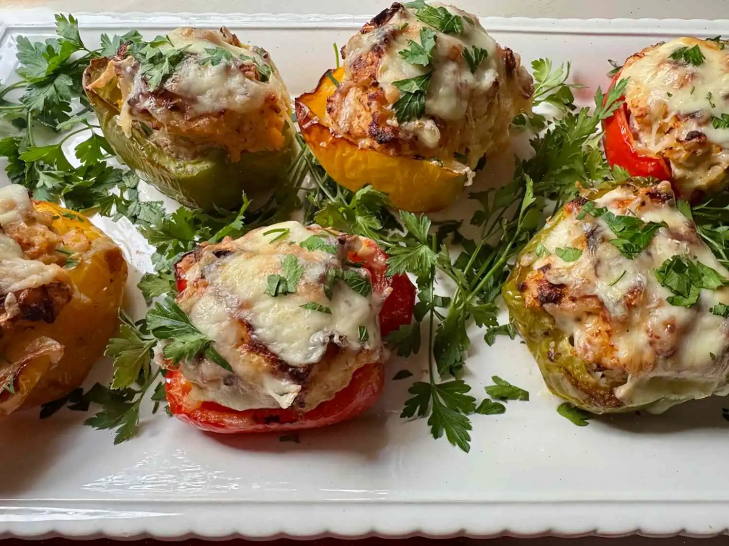 Air Fryer Turkey Stuffed Peppers Recipe