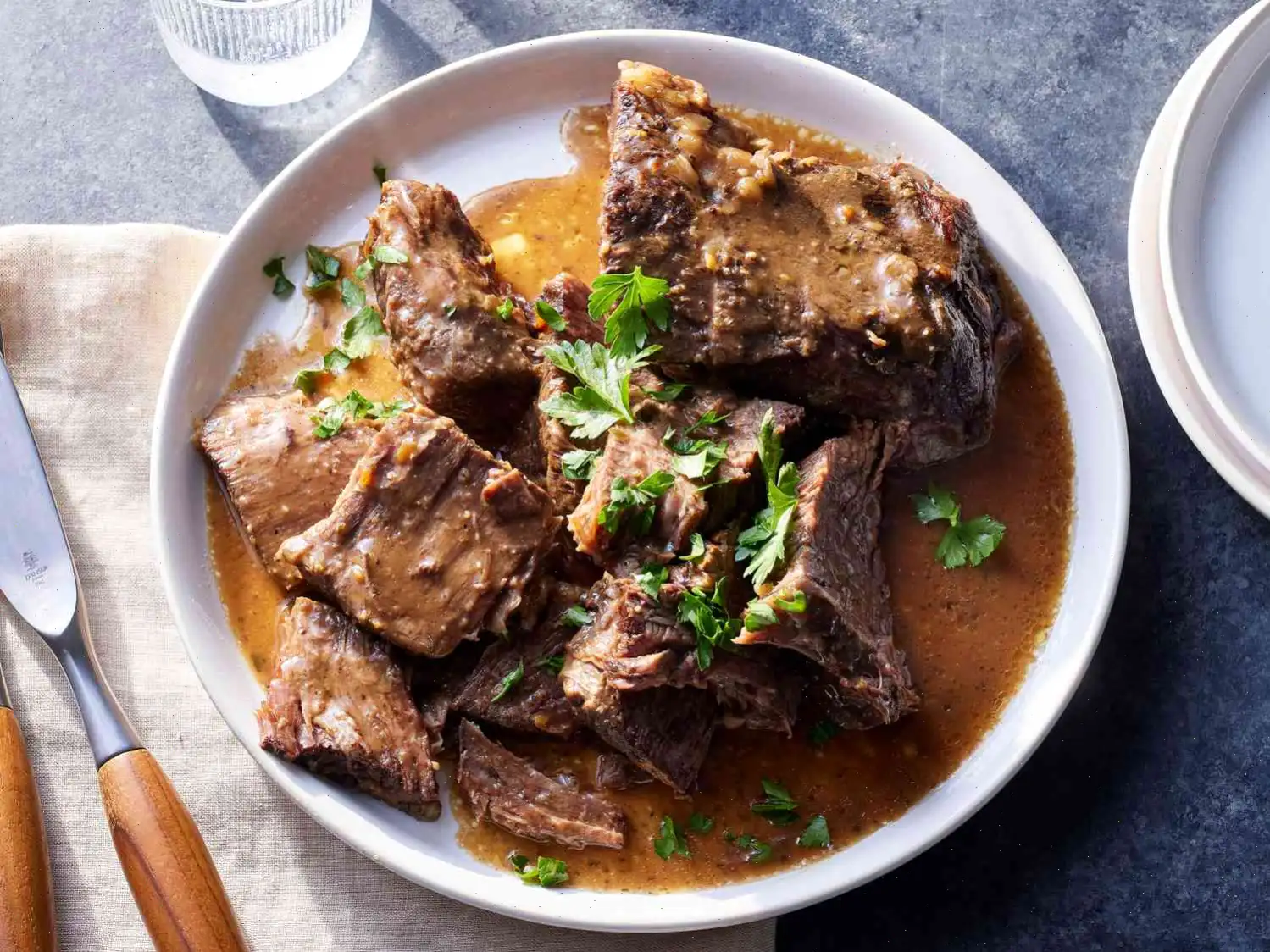 Three Packet Slow Cooker Roast Recipe