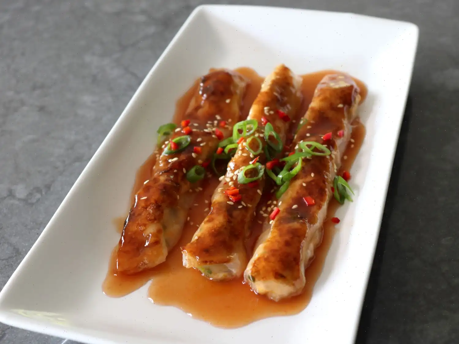 Chili Crab Stuffed Rice Noodles Recipe