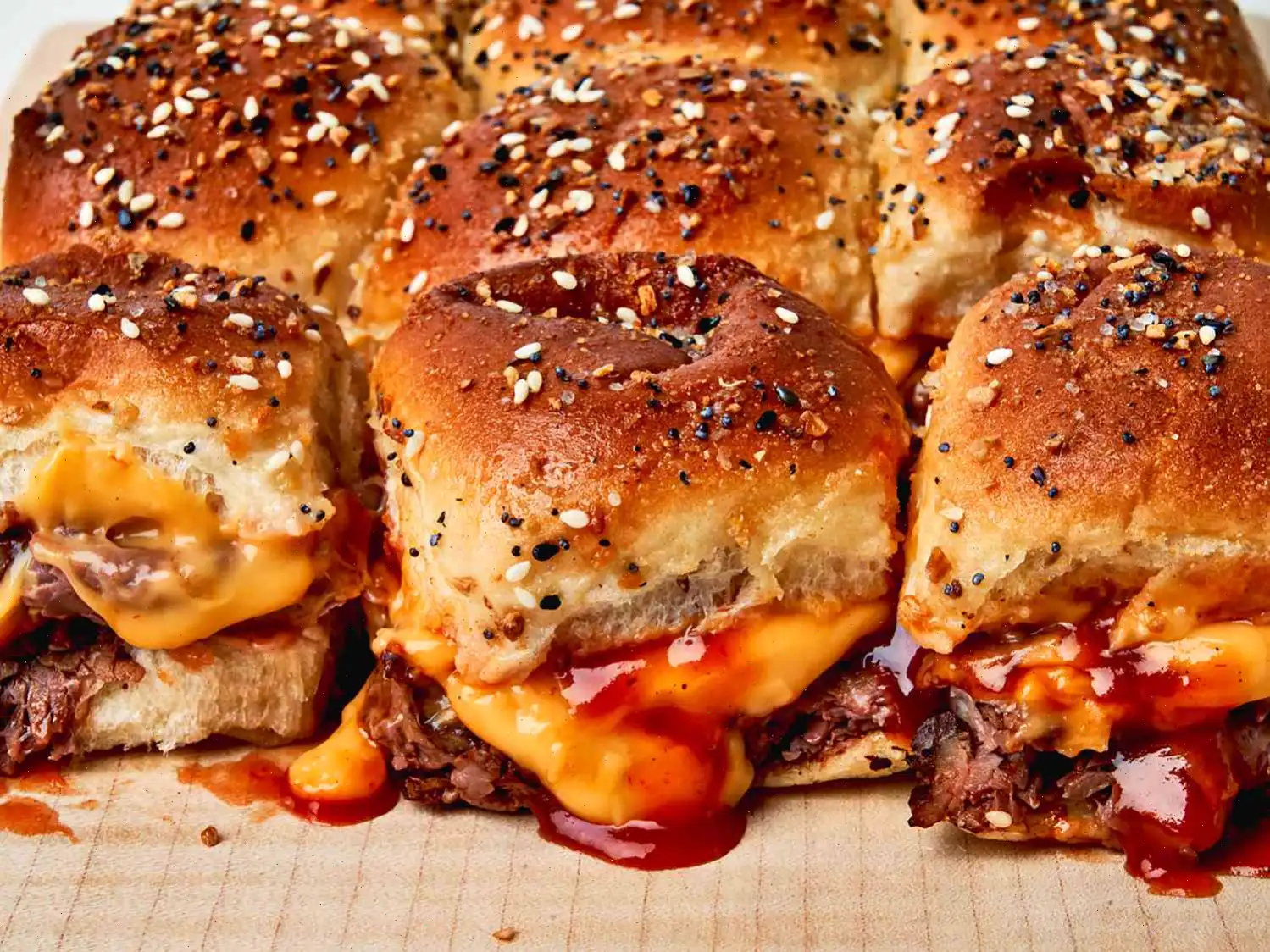 Cheesy Roast Beef Sliders Recipe