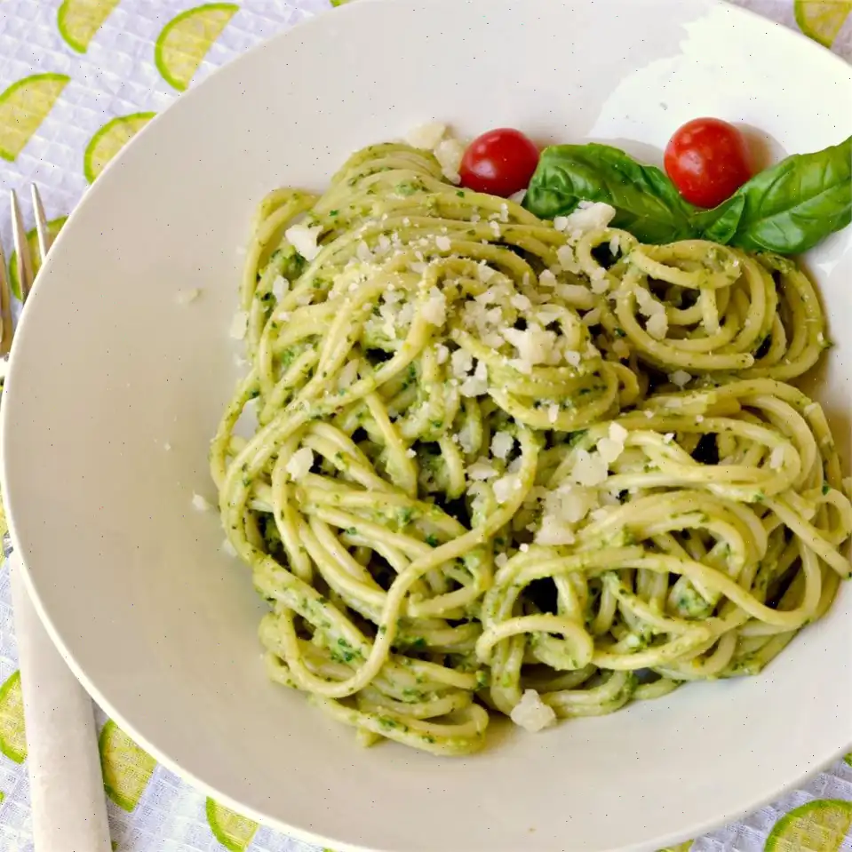 Light Lemon Pesto Pasta Recipe