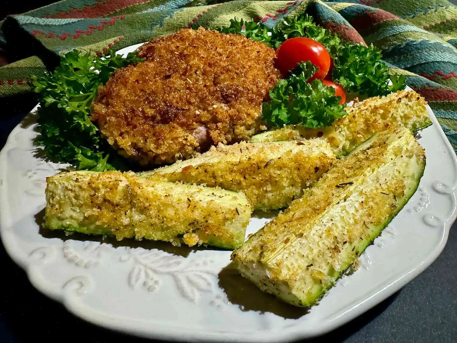 Roasted Pork Chops with Zucchini Recipe