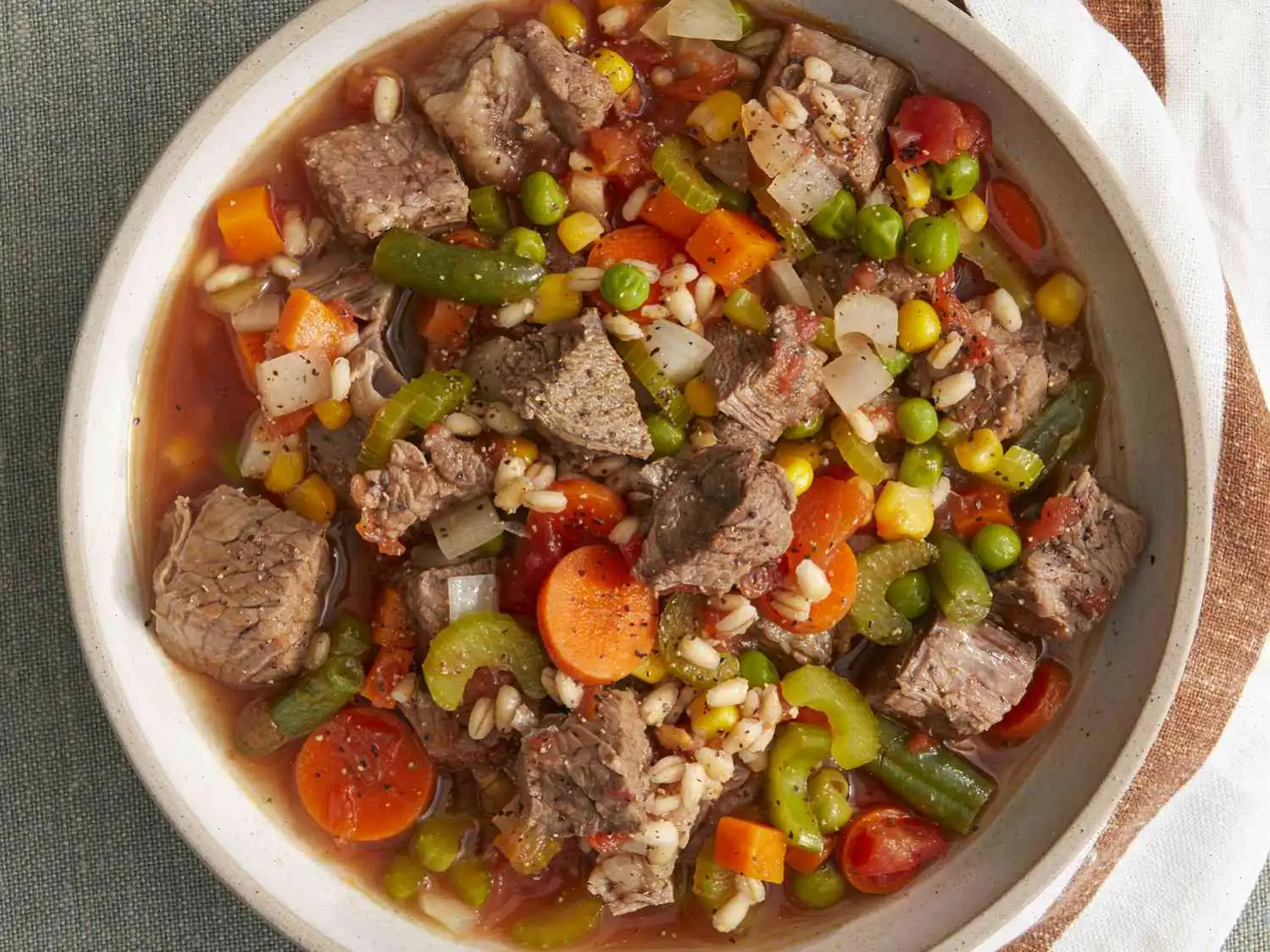Beef Barley Vegetable Soup Recipe