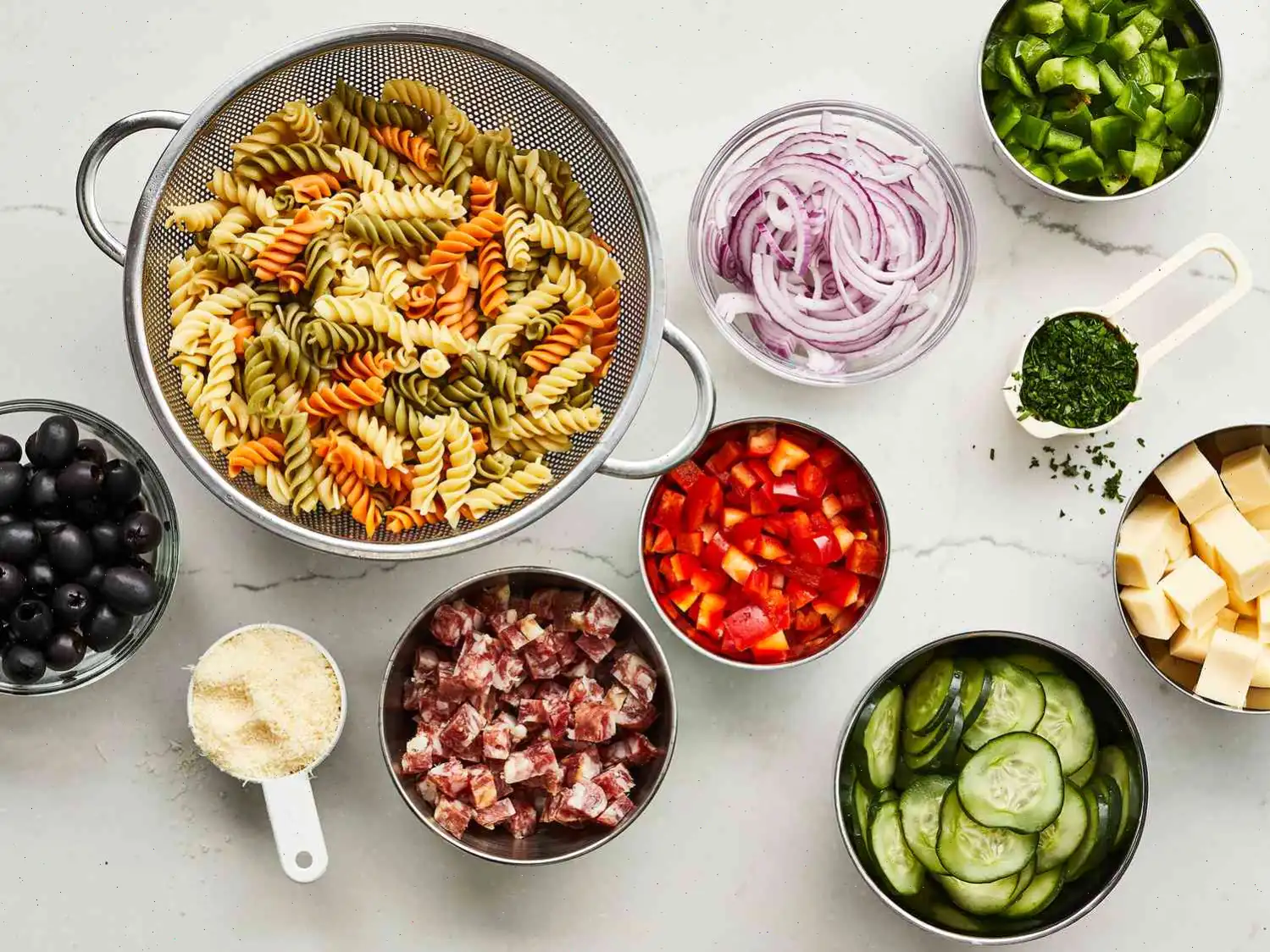 Pasta Salad with Homemade Dressing Recipe