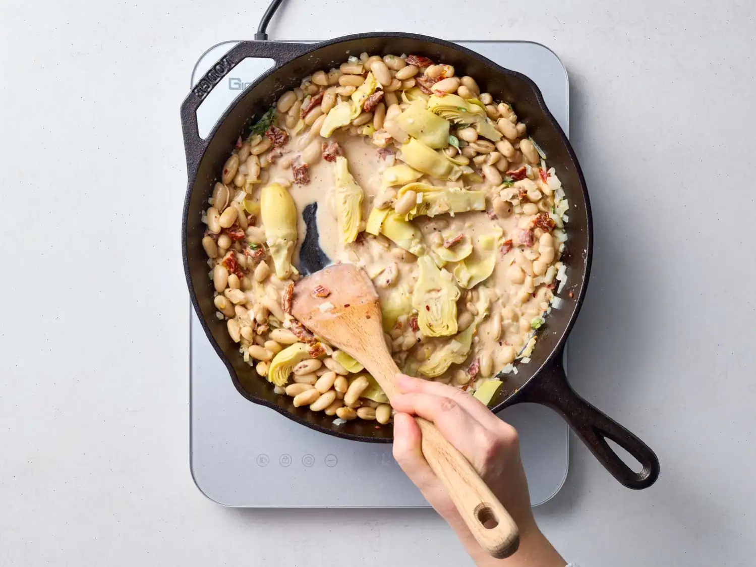 Creamy Tuscan White Bean Skillet Recipe