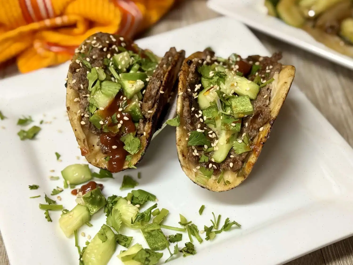 Smash Dumpling Tacos Recipe